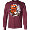 Colorful Earthquake Art San Francisco Giants T Shirt