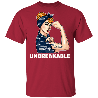 Beautiful Girl Unbreakable Go Seattle Seahawks T Shirt