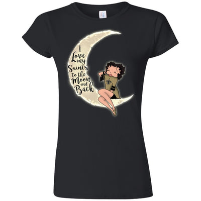 BB I Love My New Orleans Saints To The Moon And Back T Shirt - Best Funny Store