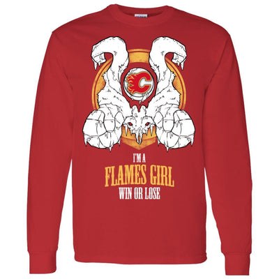 Calgary Flames Girl Win Or Lose T Shirts