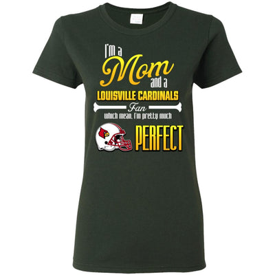 Cool Pretty Perfect Mom Fan Louisville Cardinals T Shirt