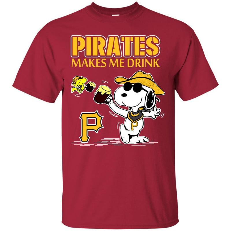 Pittsburgh Pirates Makes Me Drinks T-Shirt