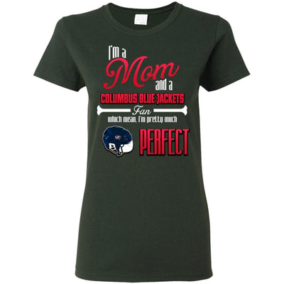 Cool Pretty Perfect Mom Fan Columbus Blue Jackets T Shirt