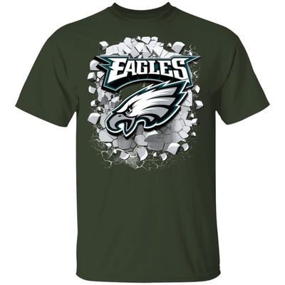 Colorful Earthquake Art Philadelphia Eagles T Shirt