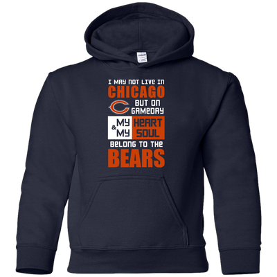 My Heart And My Soul Belong To The Chicago Bears T Shirts