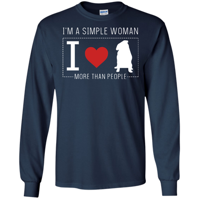 I'm A Simple Woman - Pug T Shirts