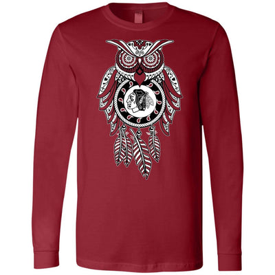 Dreamcatcher Owl Chicago Blackhawks T Shirt