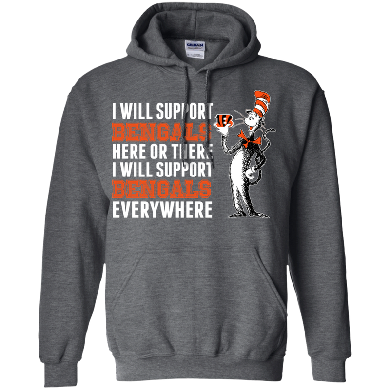 I Will Support Everywhere Cincinnati Bengals T Shirts