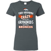 Funny This Grandma Is Crazy About Her Grandkids And Her Broncos T Shirts