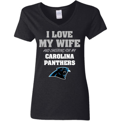 I Love My Wife And Cheering For My Carolina Panthers T Shirts