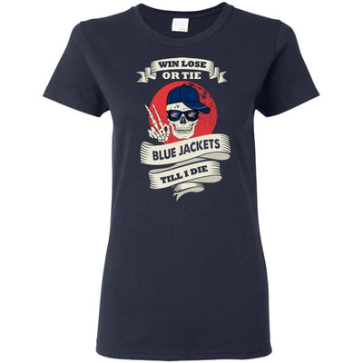 Skull Say Hi Columbus Blue Jackets T Shirts