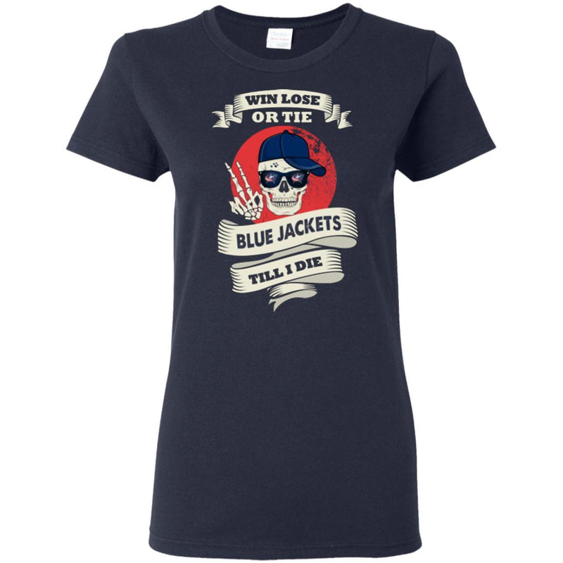 Skull Say Hi Columbus Blue Jackets T Shirts