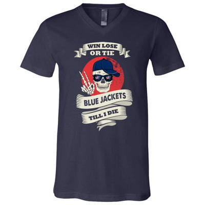 Skull Say Hi Columbus Blue Jackets T Shirts
