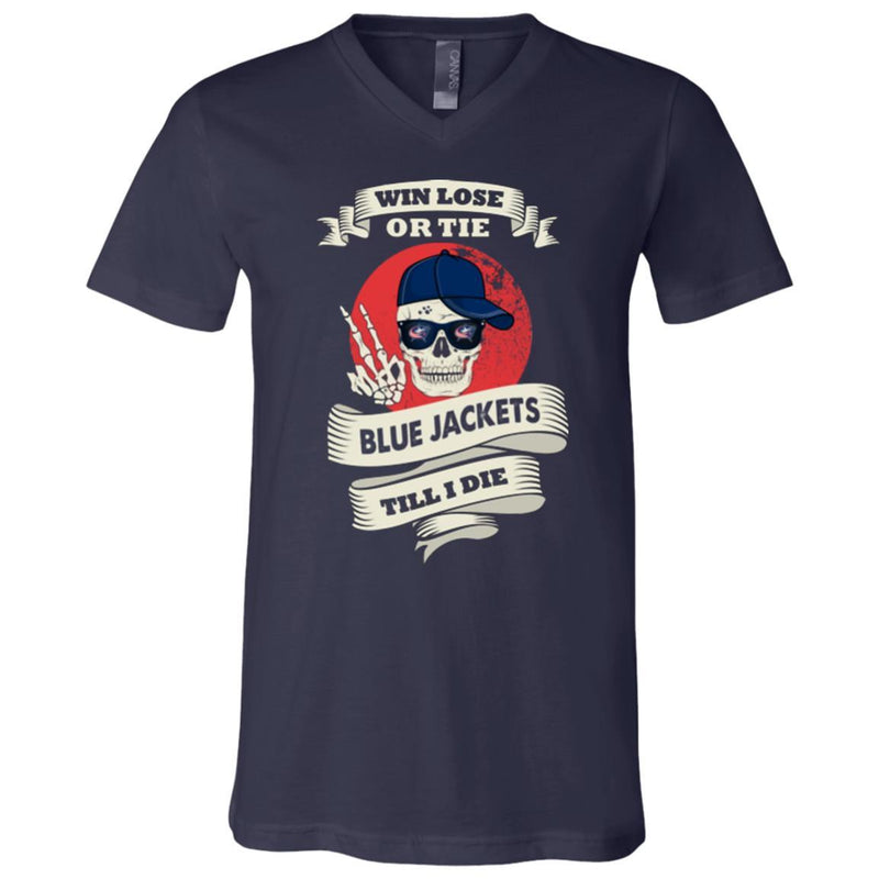Skull Say Hi Columbus Blue Jackets T Shirts