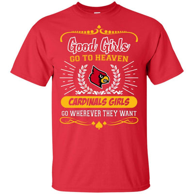 Good Girls Go To Heaven Louisville Cardinals Girls T Shirts