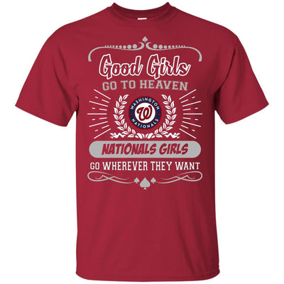 Good Girls Go To Heaven Washington Nationals Girls T Shirts