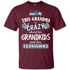 Funny This Grandma Is Crazy About Her Grandkids And Her Seahawks T Shirts