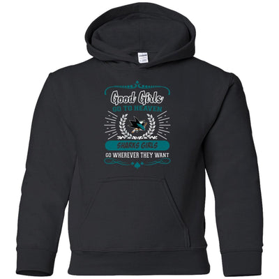 Good Girls Go To Heaven San Jose Sharks Girls T Shirts