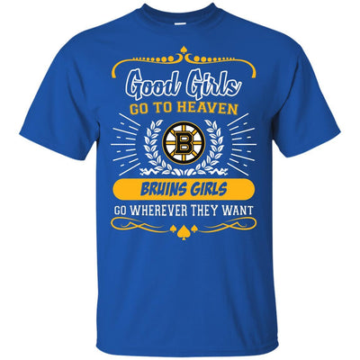 Good Girls Go To Heaven Boston Bruins Girls T Shirts