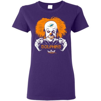 IT Horror Movies Miami Dolphins T Shirts