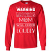 Warning Mom Will Cheer Loudly Detroit Red Wings T Shirts