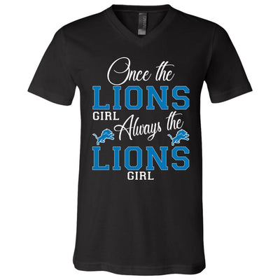 Always The Detroit Lions Girl T Shirts
