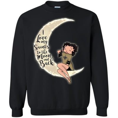 BB I Love My New Orleans Saints To The Moon And Back T Shirt - Best Funny Store