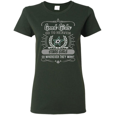 Good Girls Go To Heaven Dallas Stars Girls T Shirts