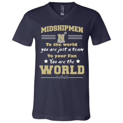 To Your Fan You Are The World Navy Midshipmen T Shirts