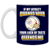 My Loyalty And Your Lack Of Taste Pittsburgh Steelers Mugs