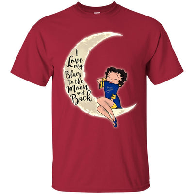 BB I Love My St. Louis Blues To The Moon And Back T Shirt