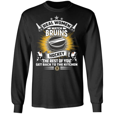 Funny Gift Real Women Watch Boston Bruins T Shirt