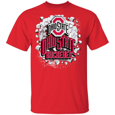 Colorful Earthquake Art Ohio State Buckeyes T Shirt