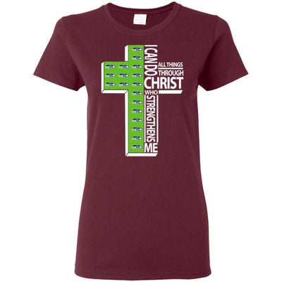 Gorgeous I Can Do All Things Through Christ Seattle Seahawks T Shirts