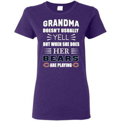 Grandma Doesn't Usually Yell Chicago Bears T Shirts