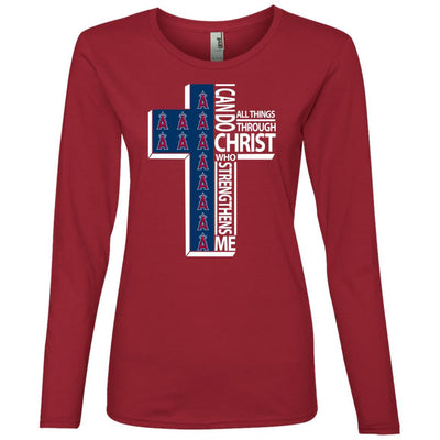 Gorgeous I Can Do All Things Through Christ Los Angeles Angels T Shirts