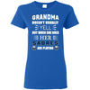 Grandma Doesn't Usually Yell Buffalo Sabres T Shirts
