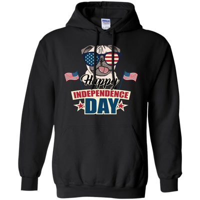 Happy Independence Day Pug T Shirts V1