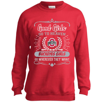 Good Girls Go To Heaven Ohio State Buckeyes Girls T Shirts