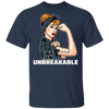 Beautiful Girl Unbreakable Go Notre Dame Fighting Irish T Shirt