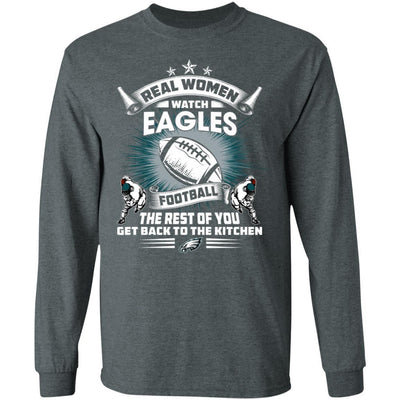 Funny Gift Real Women Watch Philadelphia Eagles T Shirt