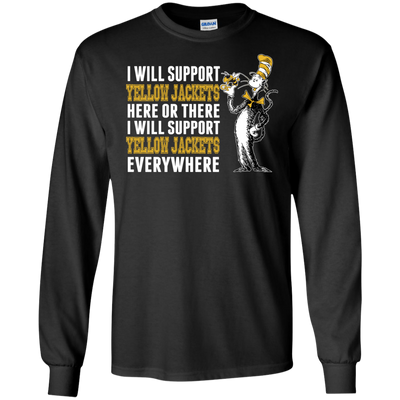 I Will Support Everywhere Georgia Tech Yellow Jackets T Shirts