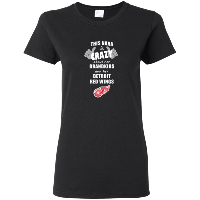 This Nana Is Crazy About Her Grandkids And Her Detroit Red Wings T Shirts