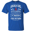 She Will Do It Twice And Take Pictures Los Angeles Angels T Shirt