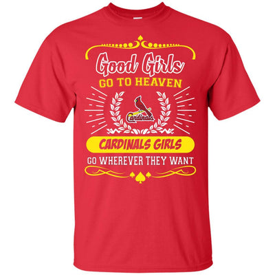 Good Girls Go To Heaven St. Louis Cardinals Girls T Shirts