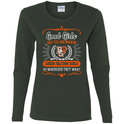 Good Girls Go To Heaven Bowling Green Falcons Girls T Shirts