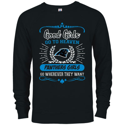 Good Girls Go To Heaven Carolina Panthers Girls T Shirts