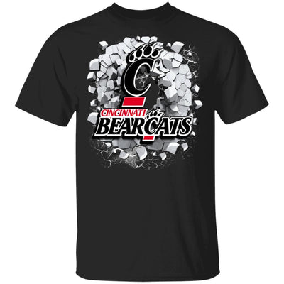 Colorful Earthquake Art Cincinnati Bearcats T Shirt