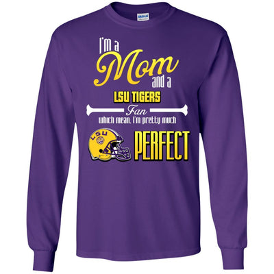 Cool Pretty Perfect Mom Fan LSU Tigers T Shirt