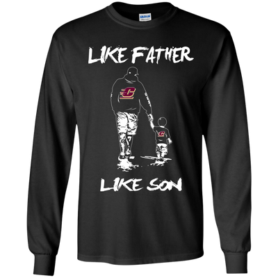 Happy Like Father Like Son Central Michigan Chippewas T Shirts